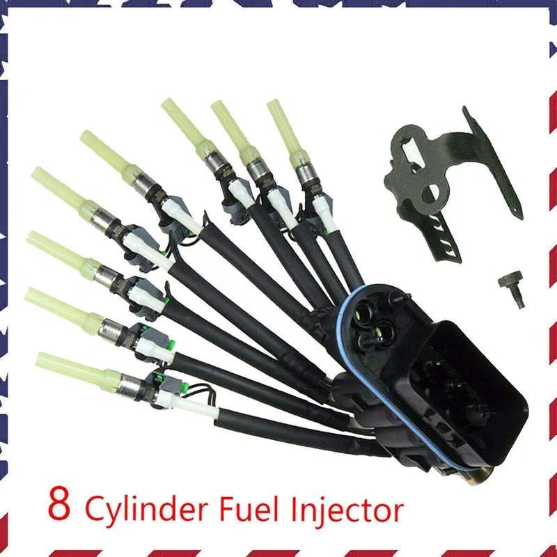 

FJ504 2173029 Injector With Bracket For Chevy Suburban Express Truck Savana 5.0L 5.7L V8
