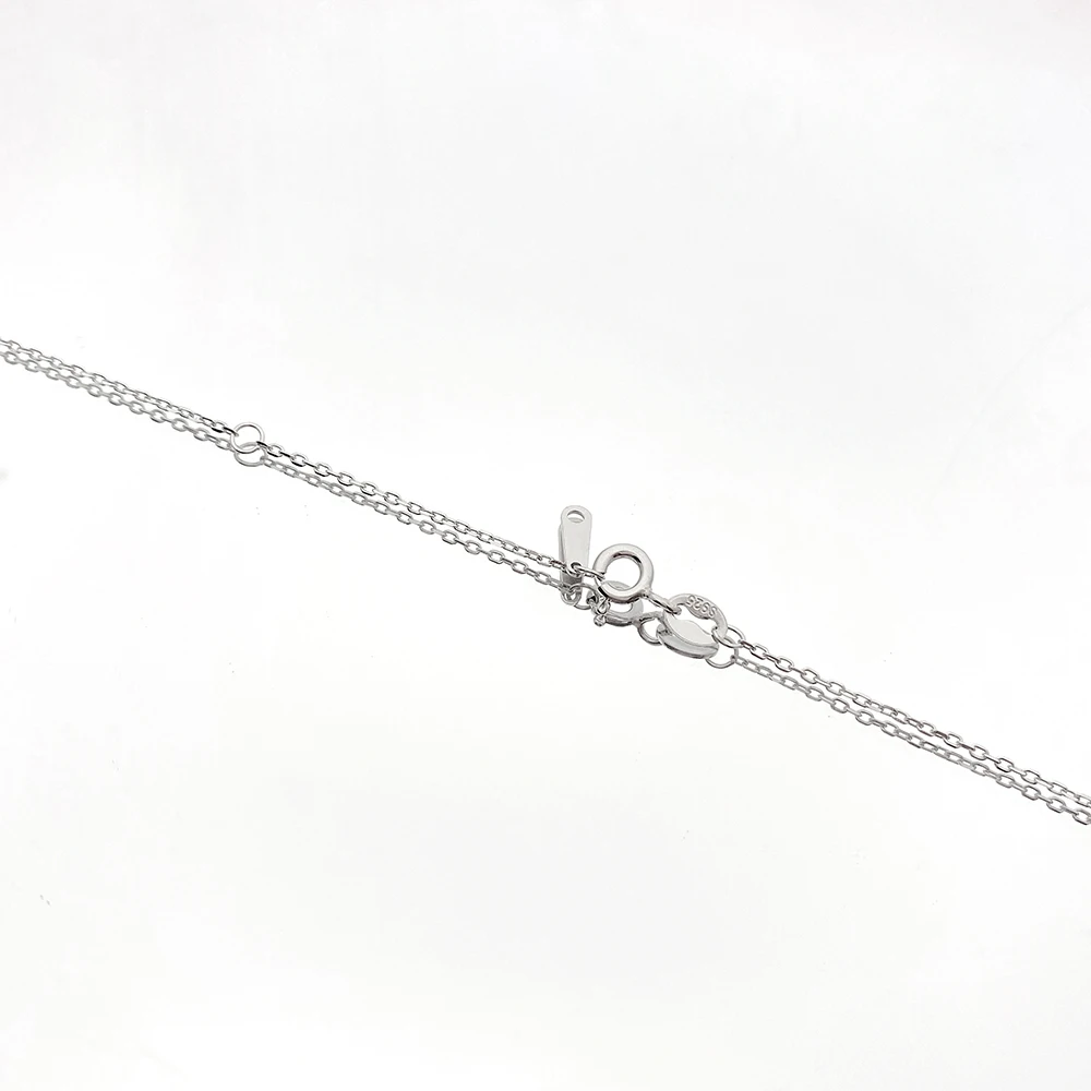 Square Round Moissanite Pendant Necklaces For Women S925 Diamond Necklace Jewelry Pass Tester With GRA  Free Shipping