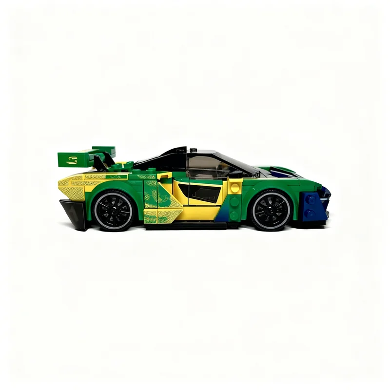 Фото 362 детали MOC City Champions McLarenesd Senna Semper Livery, модель-конструктор, архитектурная игрушка, подарки на фестиваль, развивающие кубики №3