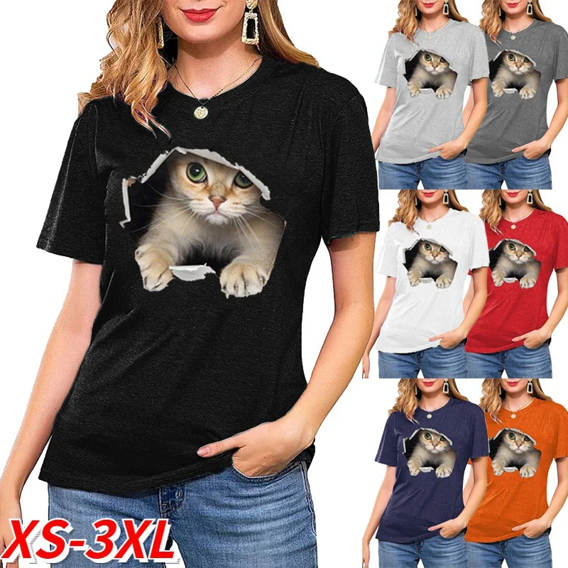 

2022 Summer Short Sleeve Ladies T Shirt Loose Solid Color Basic White T Shirt Women Casual O Neck Black Trendy Top