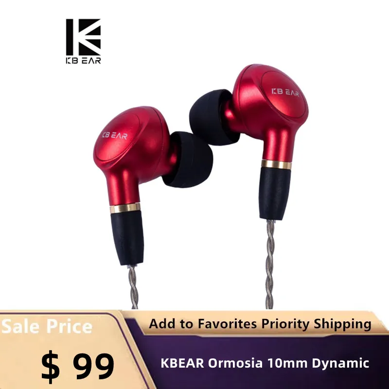 

KBEAR Ormosia 10mm Dynamic+Composite BA In Ear Monitor Headphone MMCX Earphone WIred Earbuds Headset KBEAR INK IEM TRI x HBB KAI