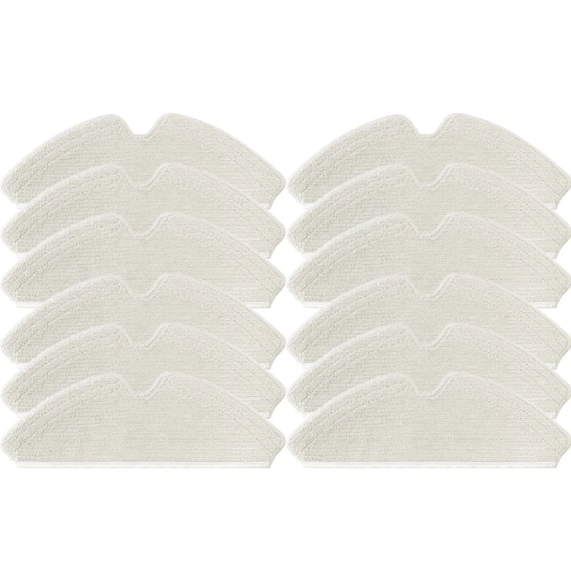 

12Pcs Mops Cloth Robot Vacuum For Kyvol Cybovac Mopping Rags Kits Vacuum Cleaner Accessories