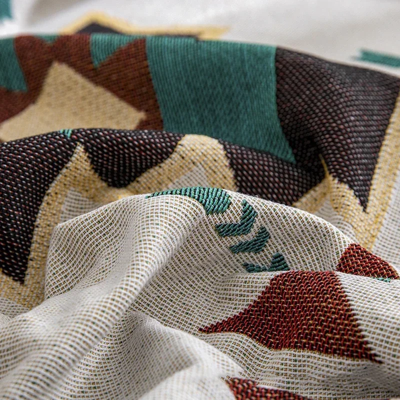 Одеяло с кисточками в стиле бохо