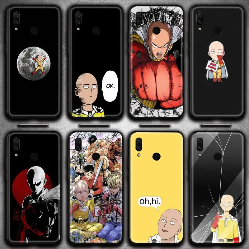 

One Punch Man Anime Phone Case for Huawei Y6P Y8S Y8P Y5II Y5 Y6 2019 P Smart Prime Pro