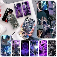 naruto uchiha sasuke phone case for iphone 13 12 11 pro mini xs max 8 7 plus x se 2020 xr silicone soft cover