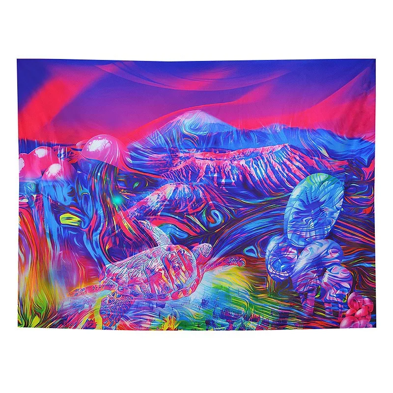 

Colorful Mushroom Tapestry Indian Mandala Wall Mount Bohemian Gypsy Psychedelic Witchcraft Tapestry Home Decoration 95x73cm