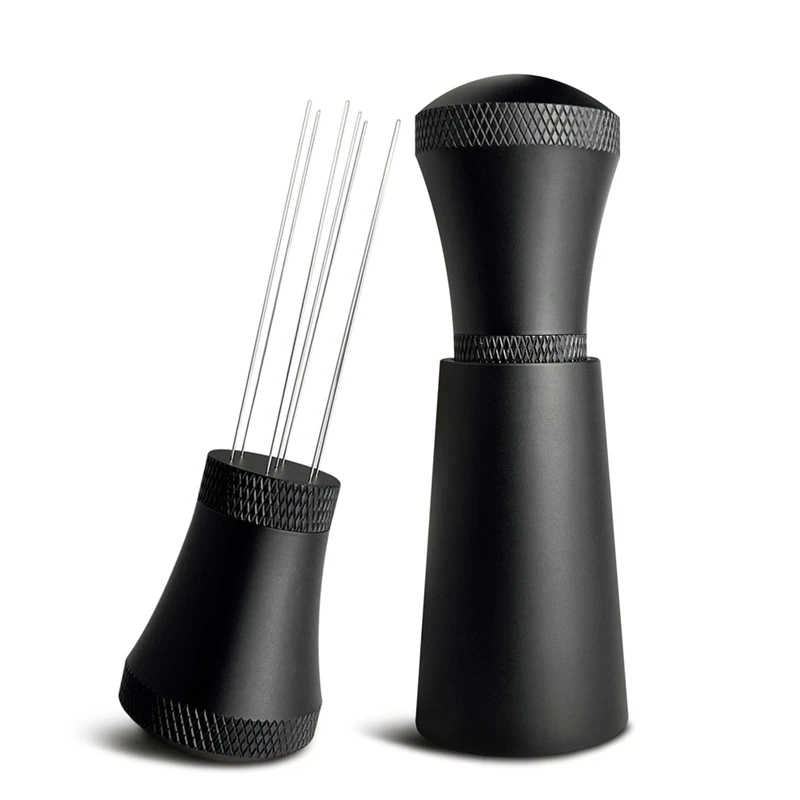 

9.5Cm Coffee Cloth Powder Needle, Coffee Stirrers Distributor With Stand, Espresso Coffee Tool For Barista