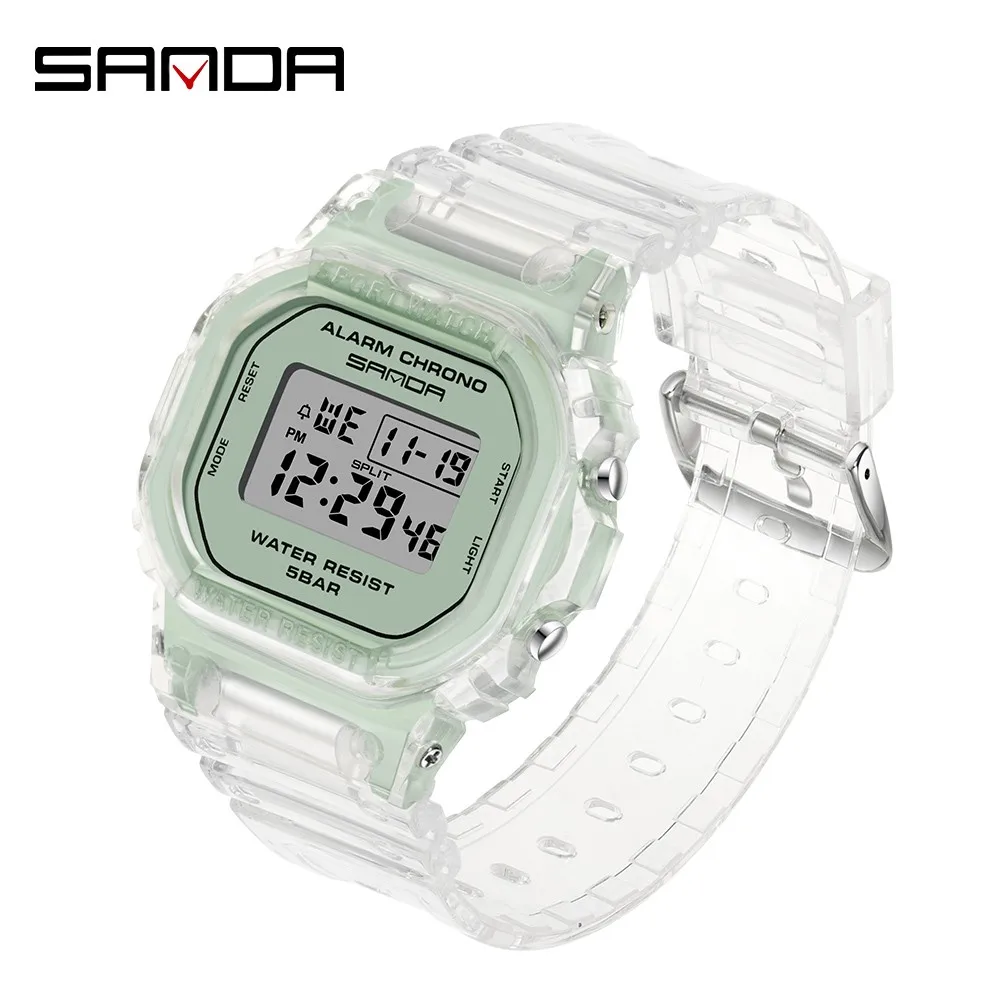 

2022 Sanda Sports G Style Digital Men's Watches Chrono Alarm Calendar Sport Wrist Watch Waterproof Male Electronic Clock Relogio