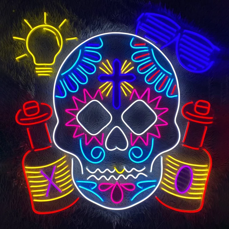 

Neon Custom Sign for Beer Bar Pub Club Wall Decor Mexican Neon Lights Halloween Gift Decoration Led Light Signs Birthday Gifts