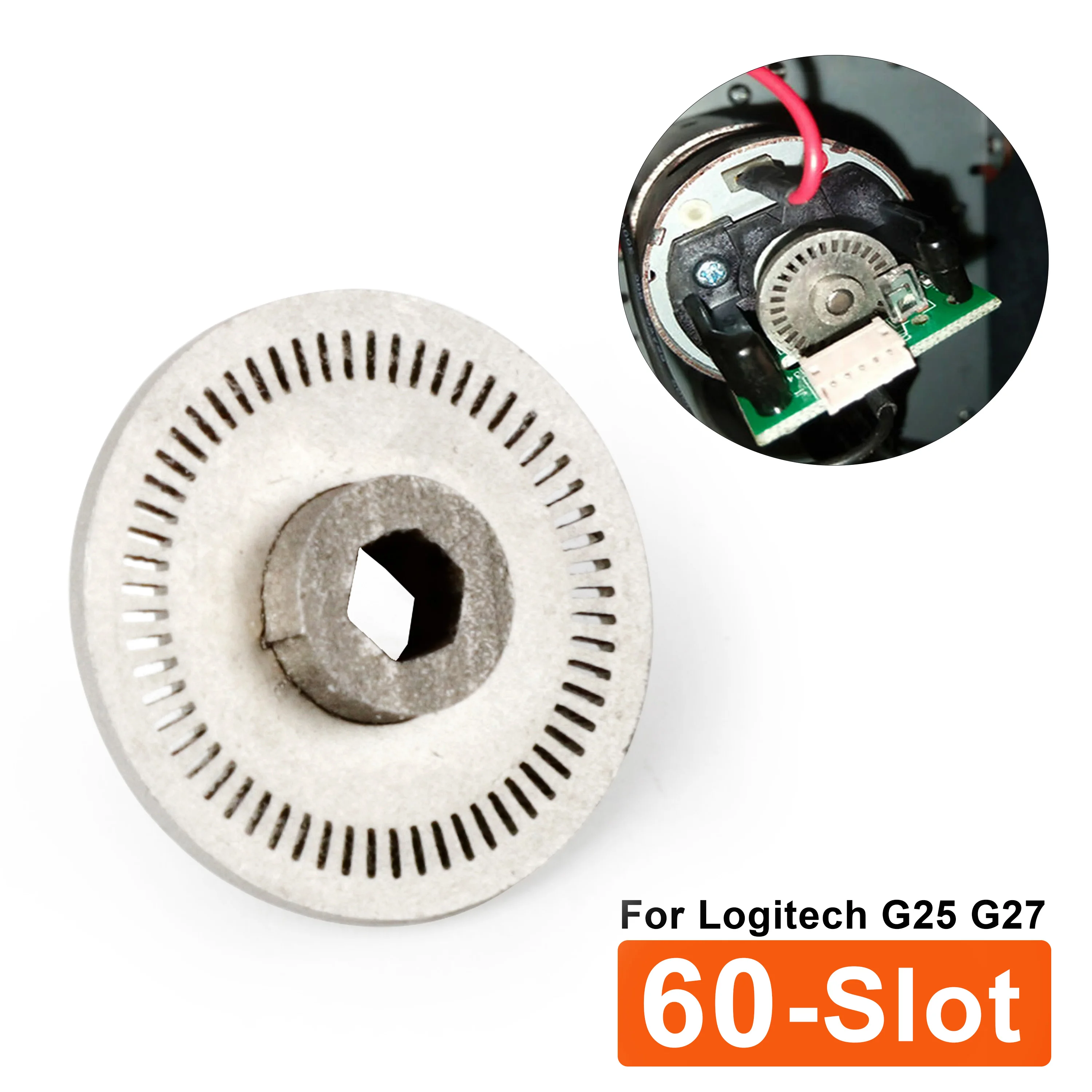 

60 Slot Simulator Steering Wheel Optical Encoder Replace For Logitech G25 Old G27 Upgrades Driving Force GT Racing Car Game