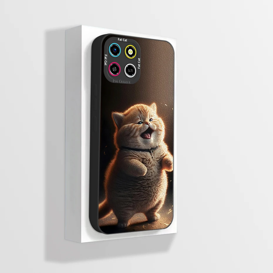 Для Infinix Smart 6 HD X6512 &quotSmart6 2022 искусственный квадратный жидкий силиконовый