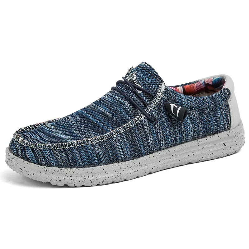 

Brand Men Casual Shoes Fashion Denim Canvas Shoes Breathable Men Walking Flat Shoes Outdoor Large Size Light Men's Shoes Loafers