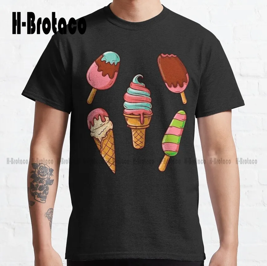 

I Never Had Ice Cream I Was Aborted Classic T-Shirt Custom Gift Funny Art Streetwear Cartoon Tee Xs-5Xl Unisex Digital Printing