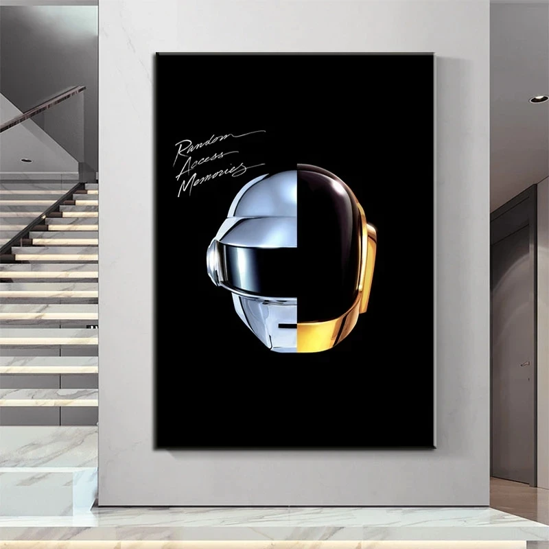 Daft панк случайный доступ воспоминания Музыка Альбом Обложка холст постер рэп
