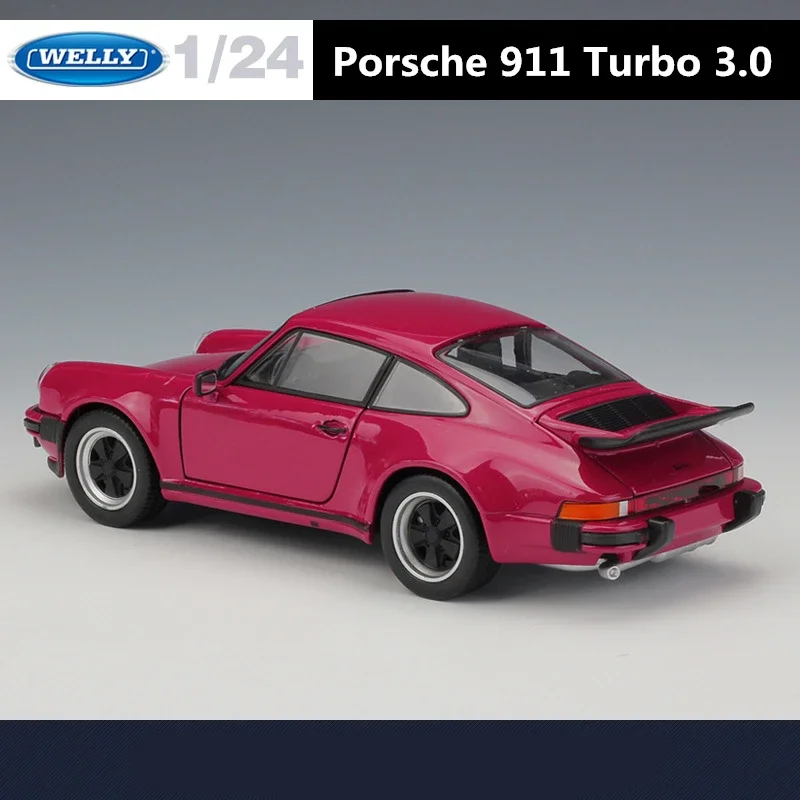 Модель спортивного автомобиля WELLY 1:24 1974 Porsche 911 Turbo 3 0 из сплава модель литая