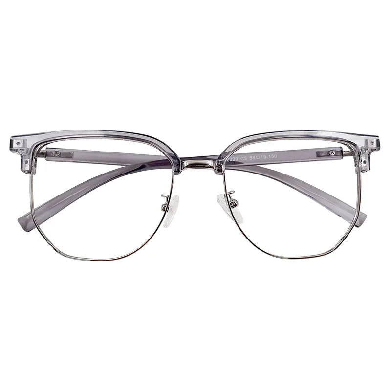 Очки в студенческом стиле женские прямоугольной формы Полуободковые с