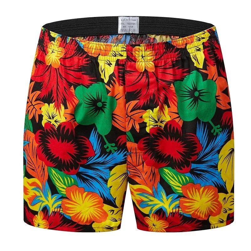 3Pcs/Lot Classic Print Men's Boxers Cotton Mens Underwear Trunks Woven Homme Arrow Panties Boxer Plus Size