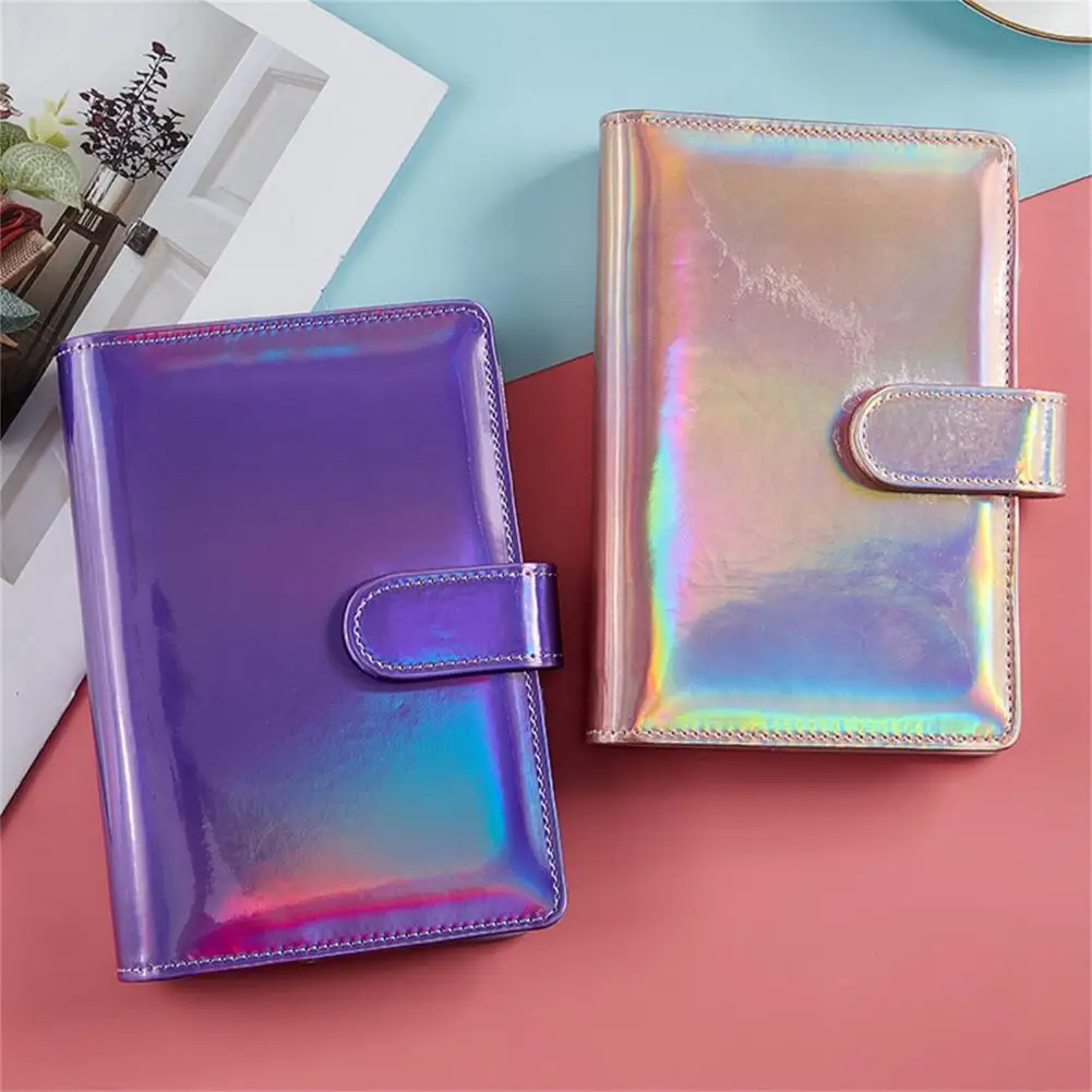 Interchangeable Travel Notebook Cover Detachable Waterproof Excellent A6 6-Hole Binder Faux Leather Lasers Notebook Cover