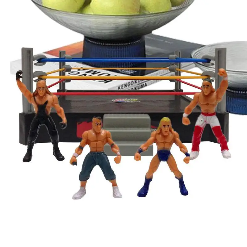 

Wrestling Figures Little Wrestlers Action Figure Wrestlers Warriors Toys With Ring And Wrestlers Action Figures Wrestling Toy