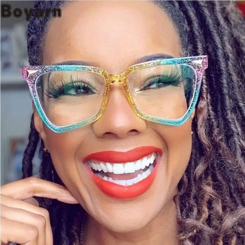 

Boyarn 2022 New Irregular Sunglasses Women's Fashion Polygon Cat Eye Big Frame Sun Glasses Men UV400 Color Eyewear Gafas De Sol