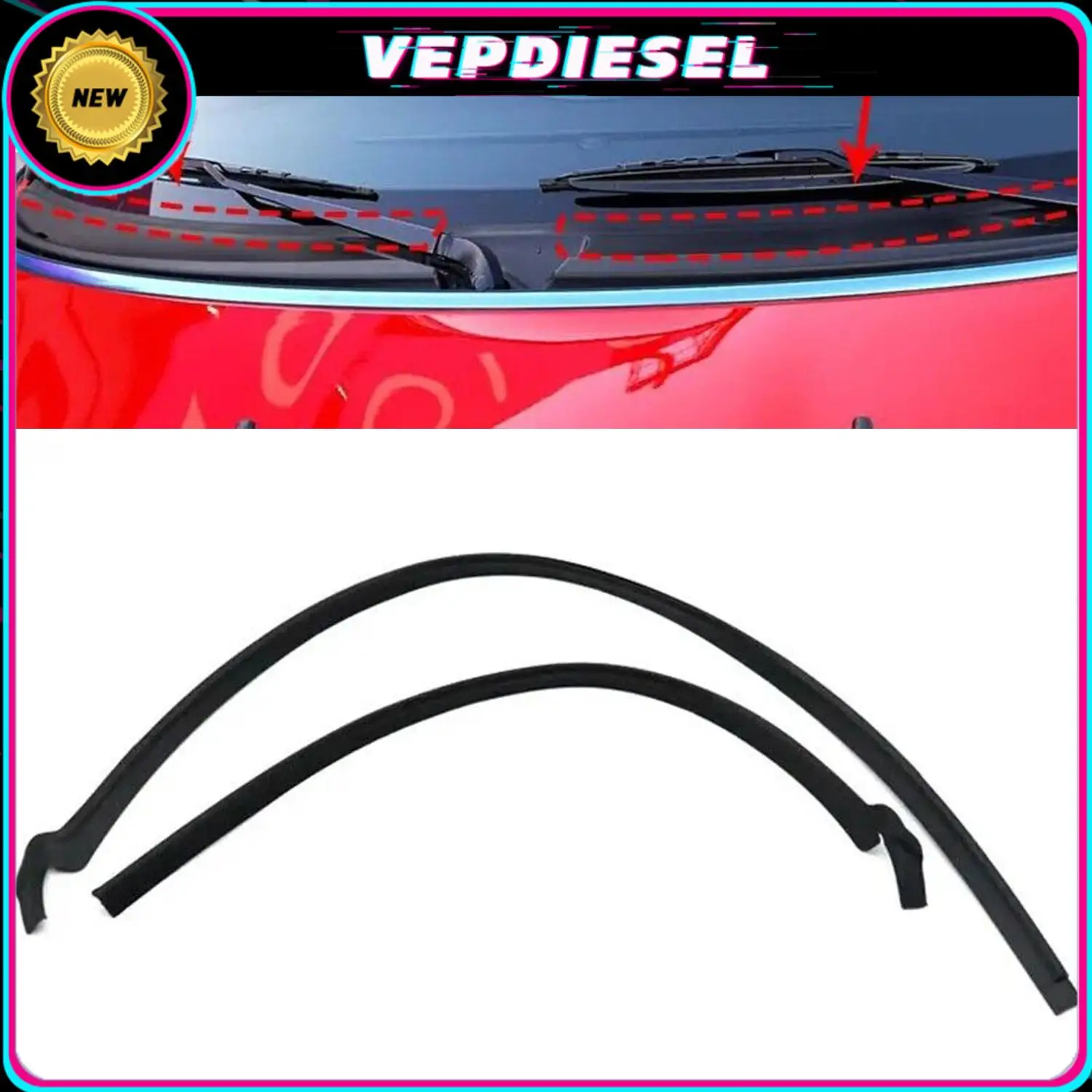 

51132751209 51132751210 Уплотнительная лента для Mini Cooper R55 R56 R57 2007-2015 Автомобильные аксессуары