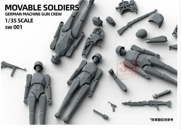Suyata SW-001 1/35 собранный мобильный солдат немецкая пехота без клея разделение