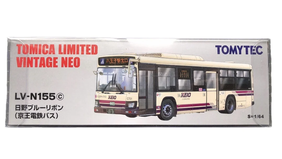 

Tomytec TLV LV-N155c голубая лента, литая под давлением, масштаб 1/64, Hino моторчик для модели, автомобиль, электрический автобус, статический коллекцио...