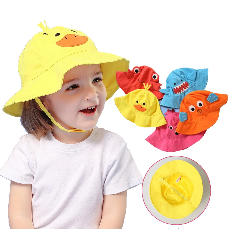

Summer Kids Cute Fisherman Hat Bucket Hats Super Cute Boys Girls Sunscreen Spring and Summer Caps Accessories 0-8 Years