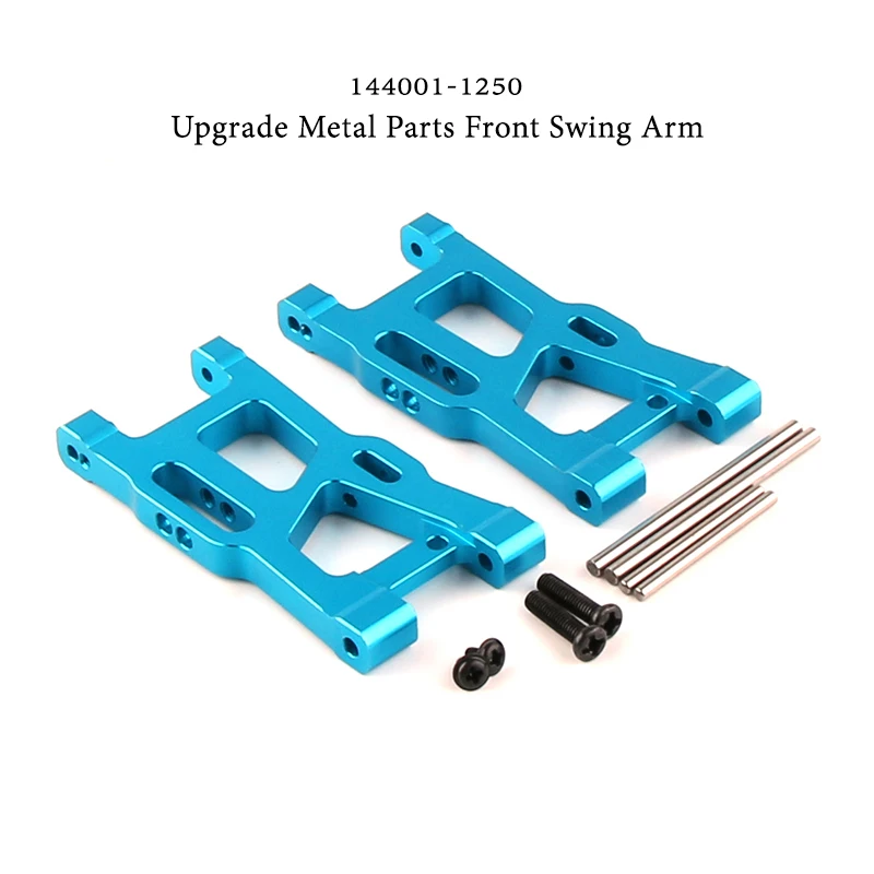 

WLtoys 144001 RC Car Spare Parts 4WD Upgrade Blue Metal Arm Accessories 144001-1250 Metal Front Swing Arm 1:14
