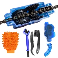 bicycle chain 3d cleaner portable mtb bicycle chain cleaner bike kit scrubber wash tool bike brushes outdoor ride accessories