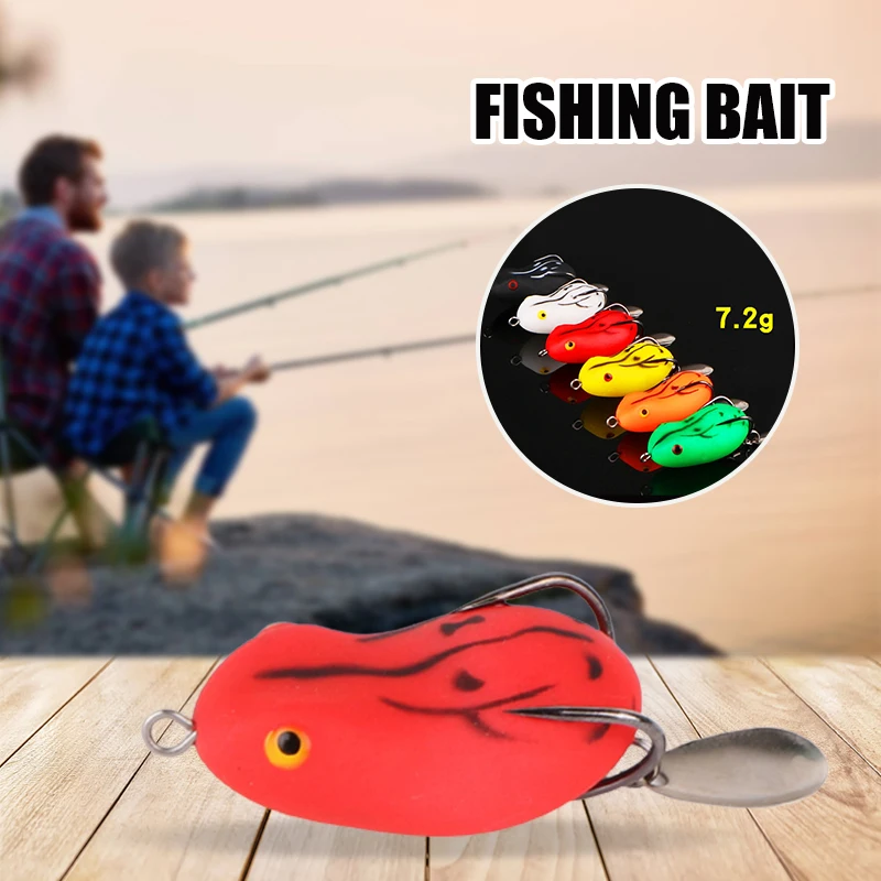 

Frog Fishing Lures Bait High Analog Shape And Hooks Suitable For Marine And Fresh Water