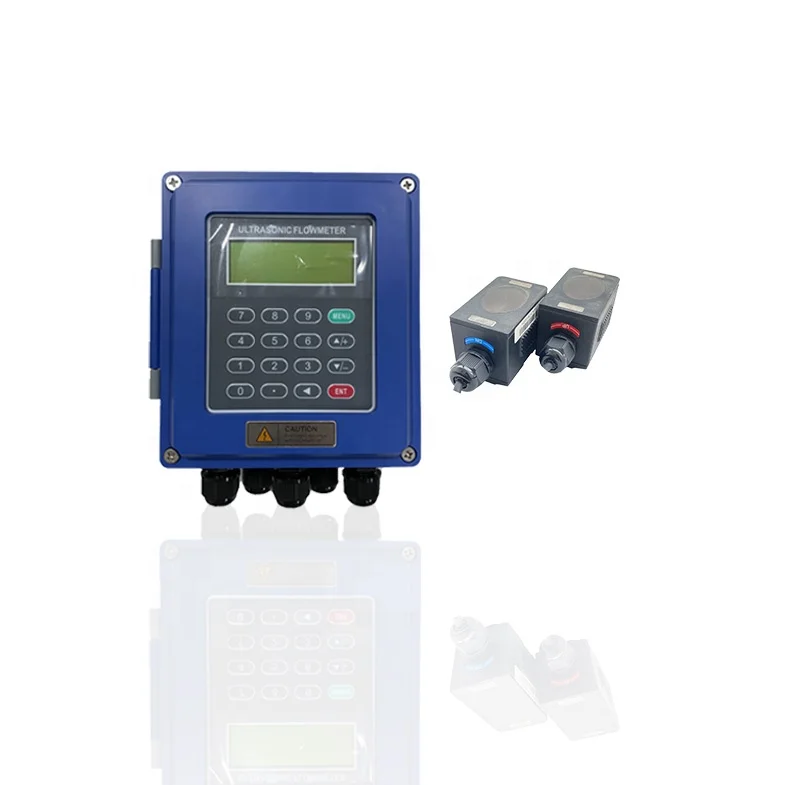 

Precise digital display insertion clamp on ultrasonic water flow meter Wall mounted ultrasonic flowmeter