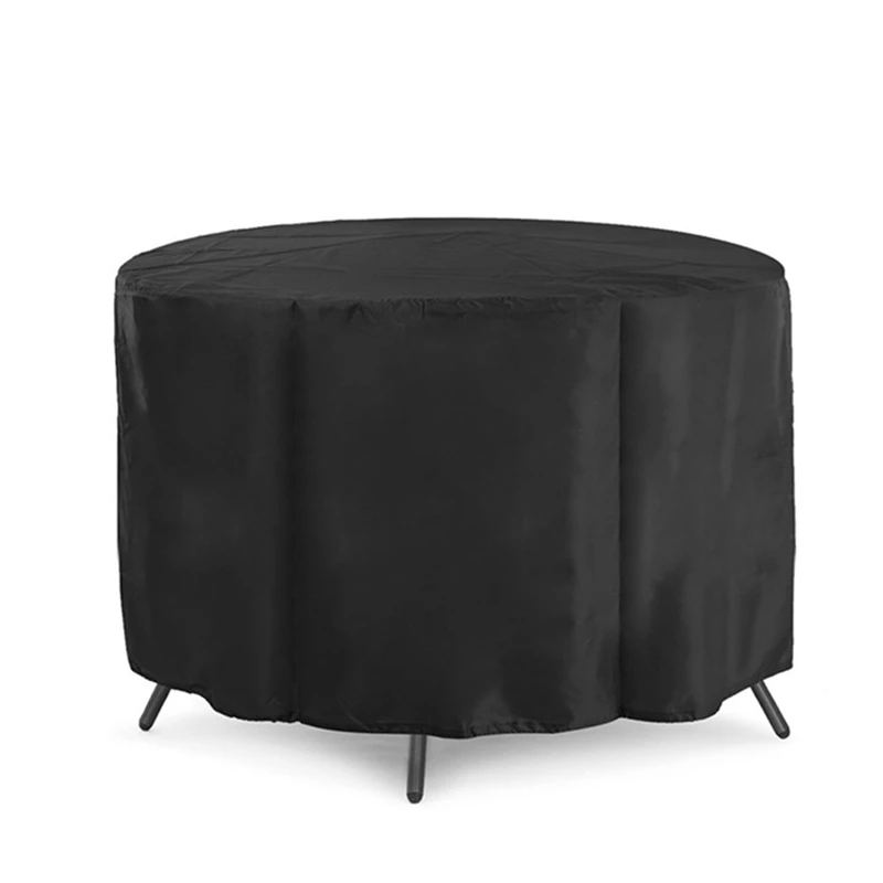 

Home Dust Cover Courtyard Round Table and Chair Cover Outdoor Garden Furniture Set Waterproof and Dustproof Cover