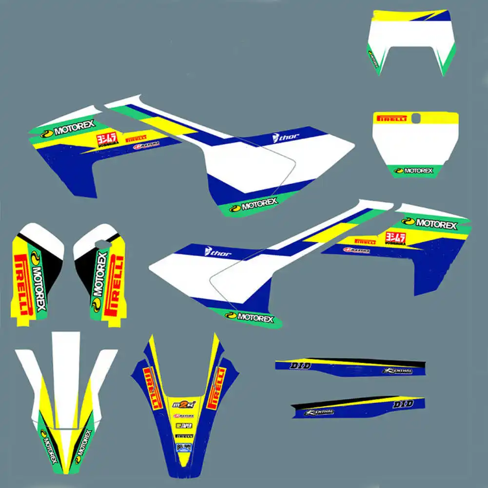 Для Husqvarna TC FC TX FX FS 2016-2018 графические наклейки наборы наклеек для TE FE 150 200 250 300 350 450