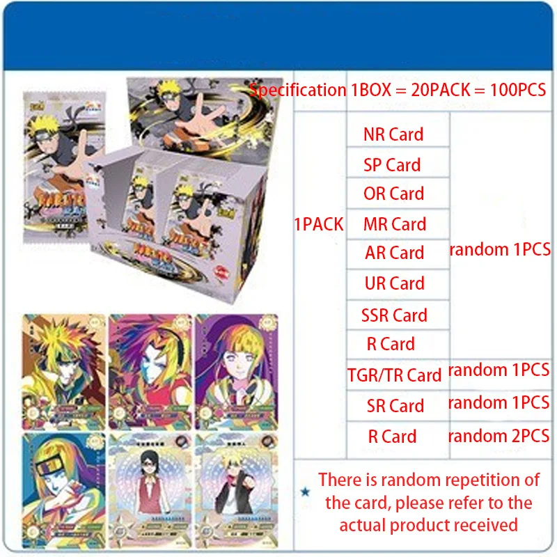 Новая коллекционная карточка KAYOU Naruto настольная игра персонаж аниме двухмерное