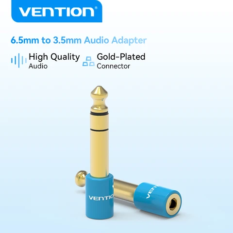 VEnTIOn Адаптер 6,5 мм на 3,5 мм 2 шт