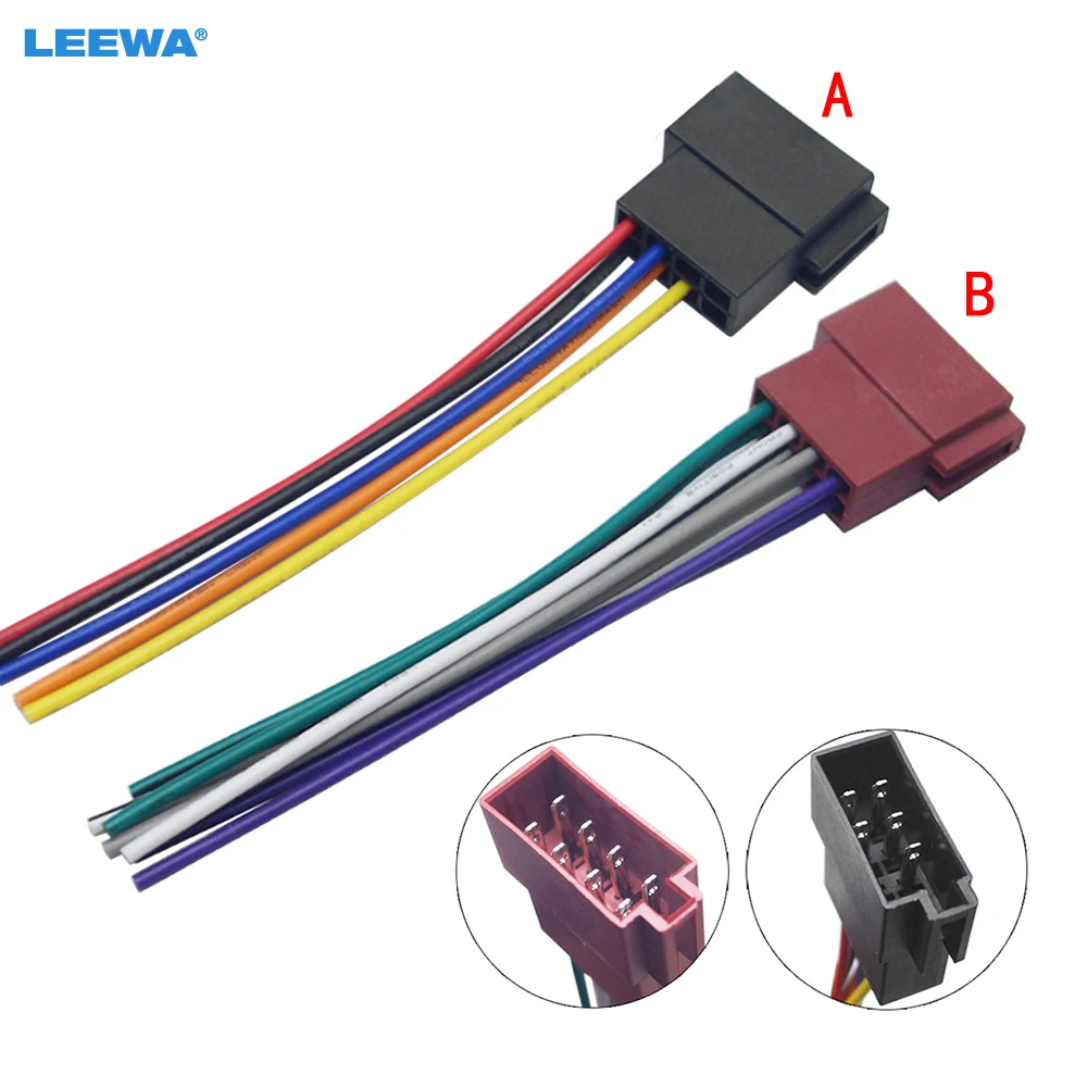 Жгут проводов LEEWA для автомобильной стереосистемы для Volkswagen/Audi/Mercedes, гнездовой разъем для OEM-завода, жгут проводов для установки радио и аудио
