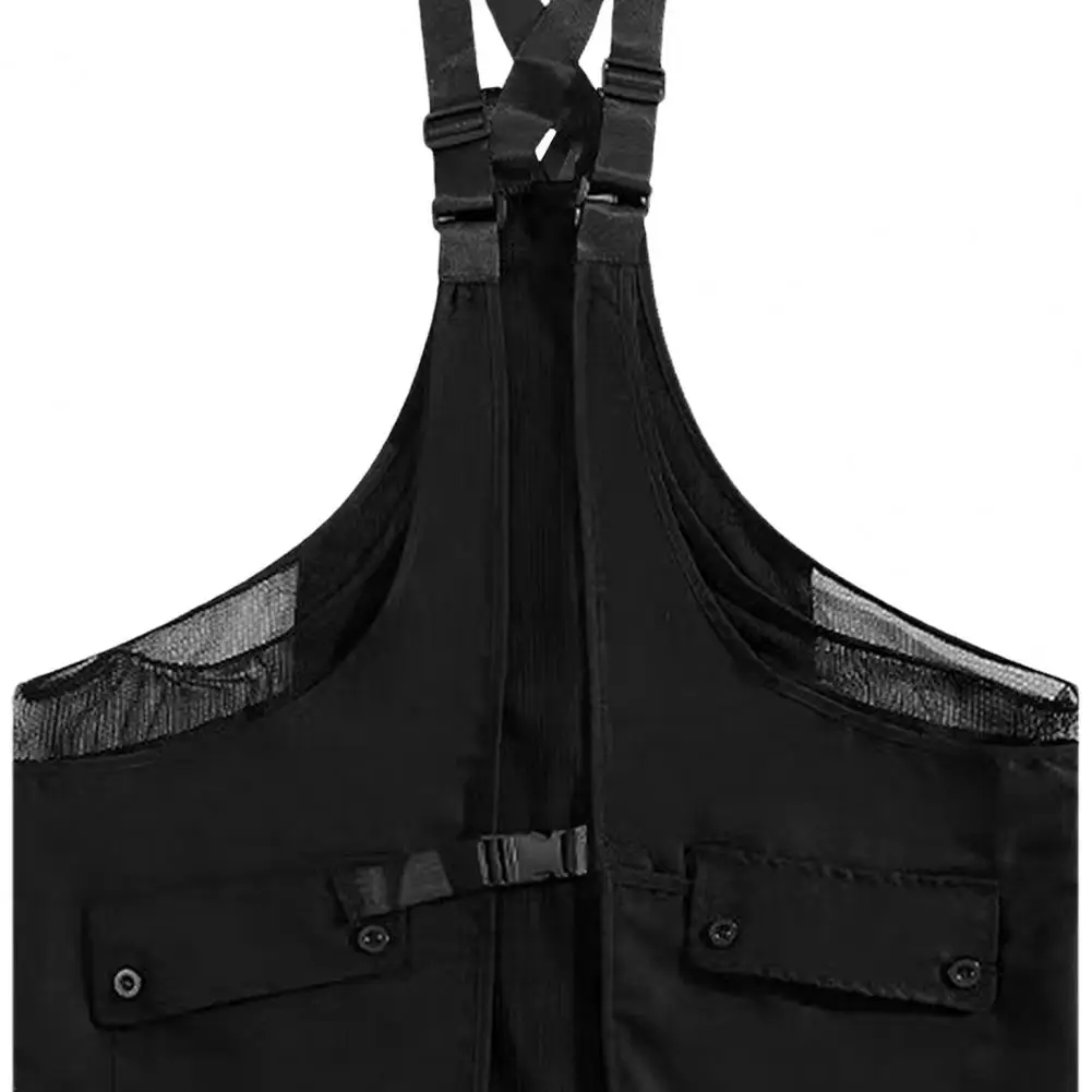 Летний жилет унисекс с регулируемыми ремнями нагрудная сумка несколькими