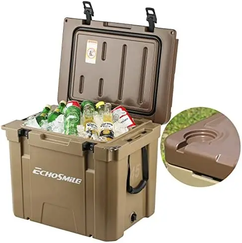 

Portable Cooler 14-45 Qt, Rotomolded Cooler with Sealing Ring, 5 Days Ice Cooler, Lightweight Ice Chest Box, Hard Cooler for BBQ