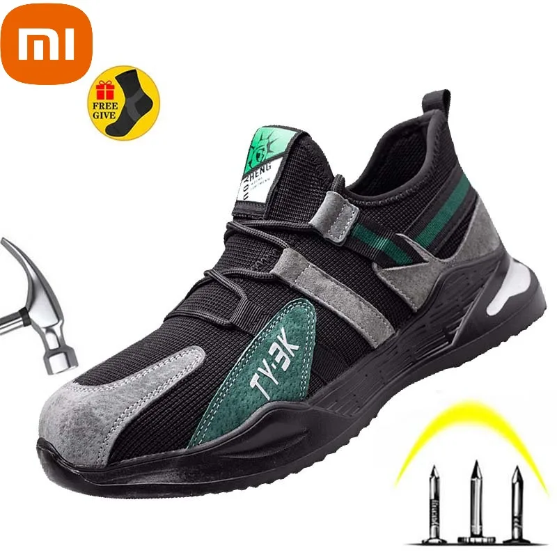 

Xiaomi Office Safety Shoe Men Steel Toe Anti-Smashing Lightweight Women Safety Shoes Anti-Puncture Work Shoes