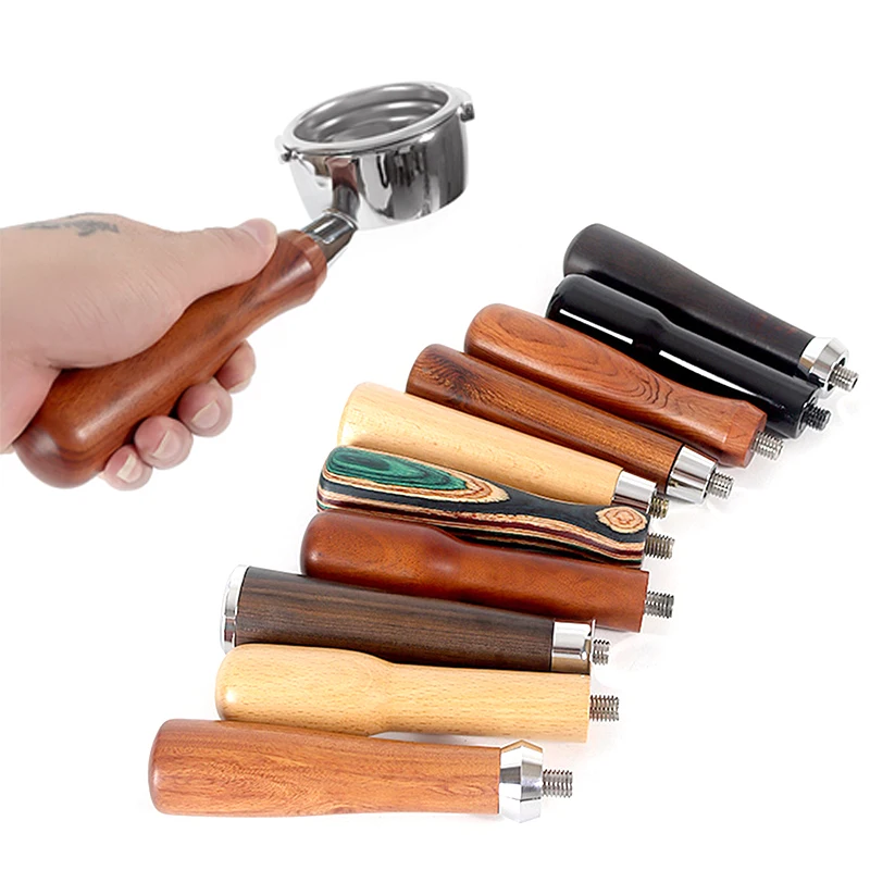 

M10 Portafilter Handle Solid Wooden Handle For Filter Holder Espresso Coffee Cafe Machine Cafe Tools Accessories For Barista