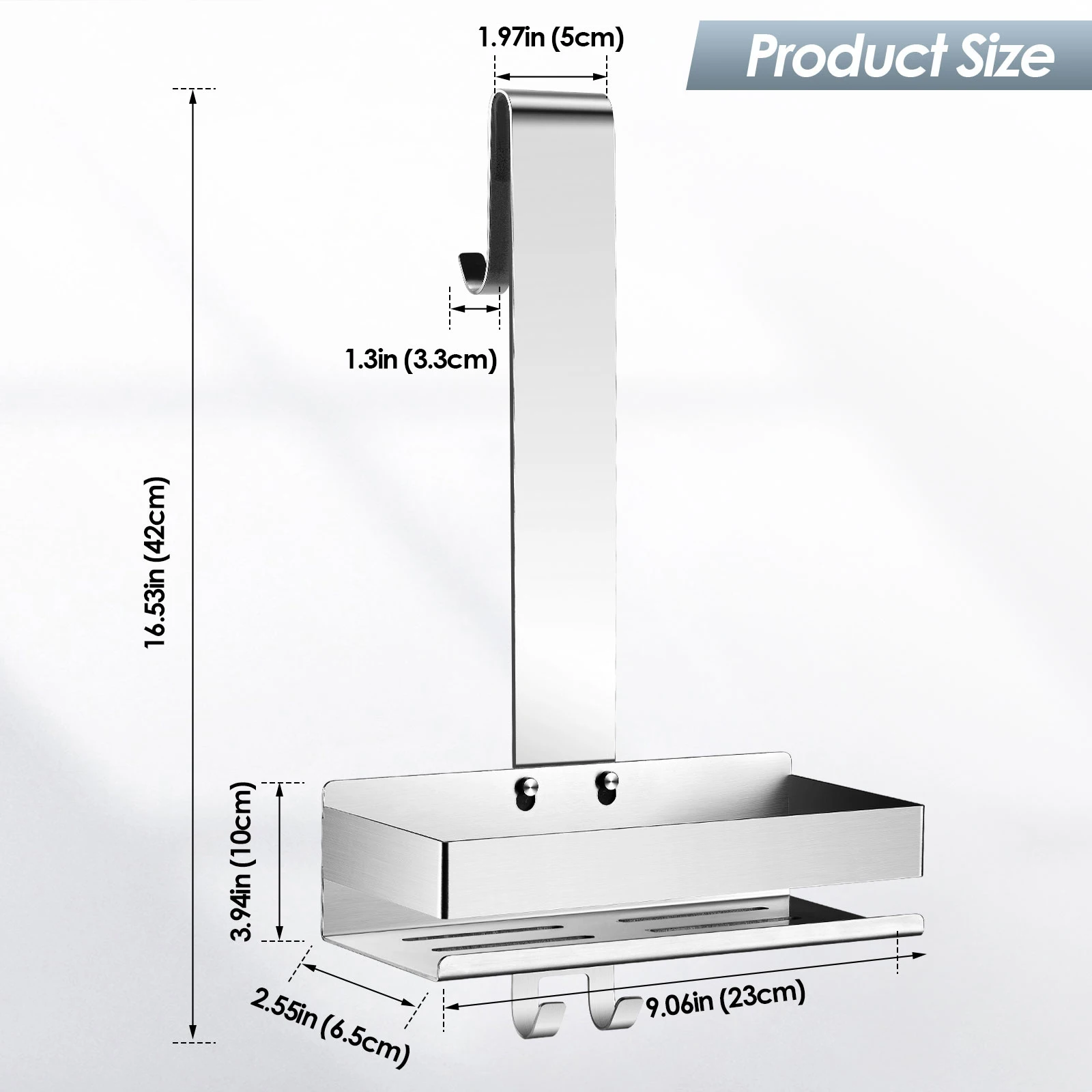 

Подвесная полка для душа из нержавеющей стали