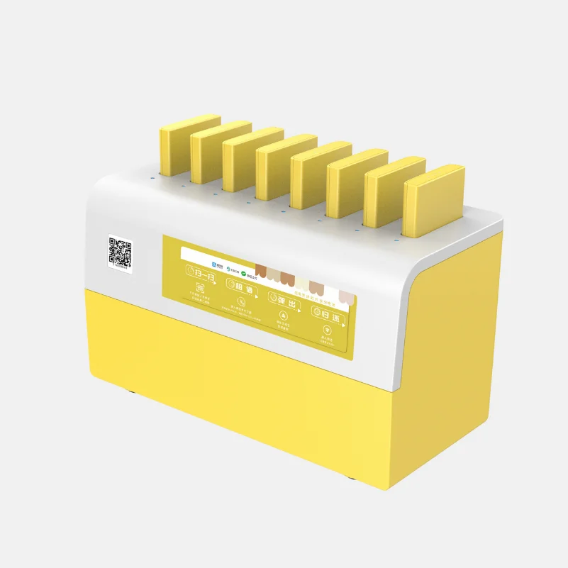 

Shop Screen Advertising 8 Slot Power Bank Vending Machine Advertising Sharing Mobile Power Station Mobile Phone Power Station