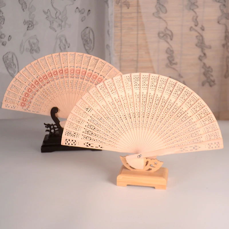 1 шт. деревянный складной веер для свадебного декора танцев