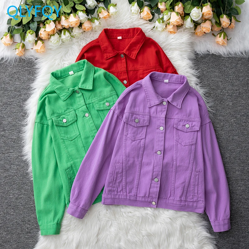 2024 осенние модные лоскутные джинсовые куртки женские корейские свободные в