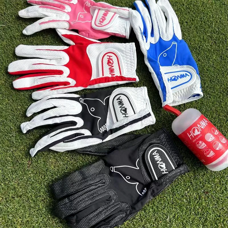 Golf Gloves Honma Men's /Women's Universal Gloves High-quality PU Non-slip Comfortable Golf Gloves Left and Right Hand