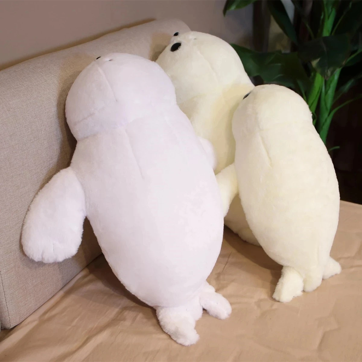 1pc 50/60cm Fluffy Seal Pillow Cute Fat Sea Lion Doll Plush Stuffed Toy Sleeping Throw Pillow Nice Gift for Girls Friend images - 6