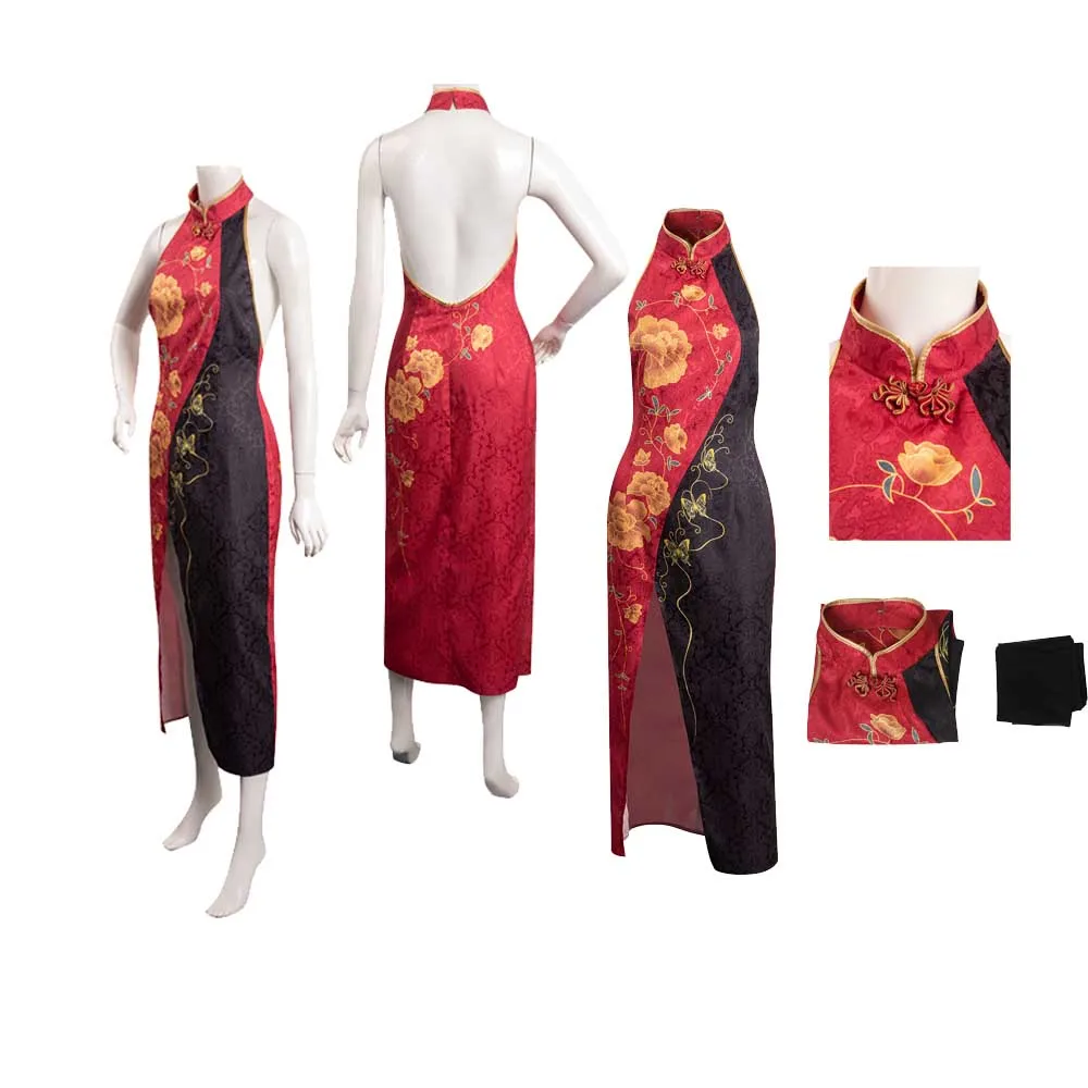 Женский костюм Ципао Ada Wong для косплея фантазийный наряд ролевых игр Хэллоуина