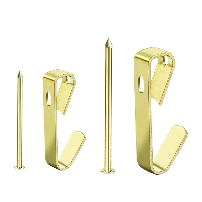 

120x/set Reliable Picture Hook Professional Metal Picture Hanger Golden Hardware Drop Shipping