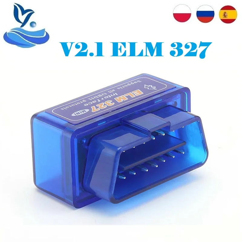 Bluetooth диагностический интерфейс Mini ELM327 V2.1 OBD2 автомобильный инструмент ELM 327
